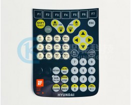 HYUNDAI现代机械手示教器TP510按键膜 英文版