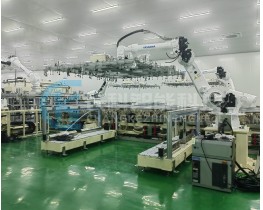 液晶显示面板产线安川上下料洁净机器人装配集成