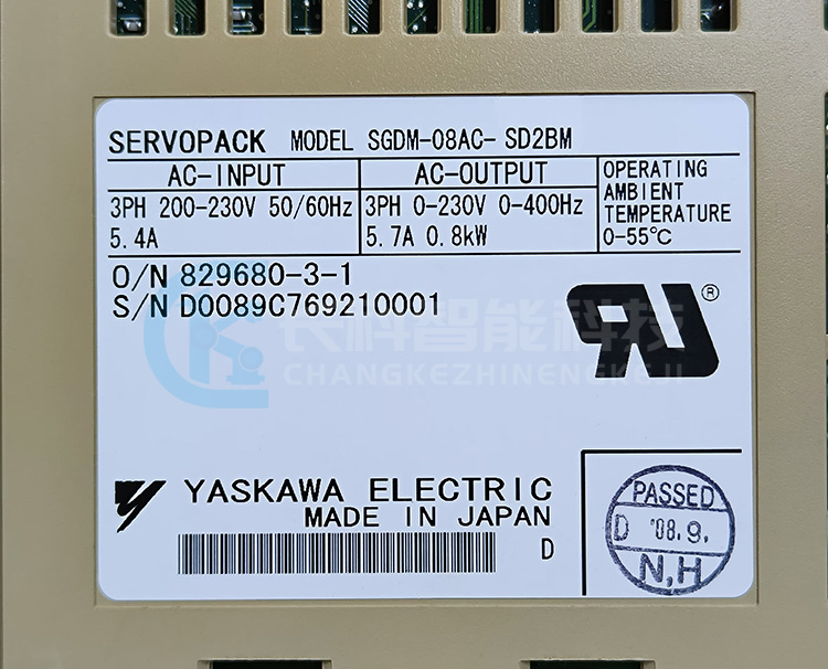 安川驱动器SGDM-08AC-SD2BM