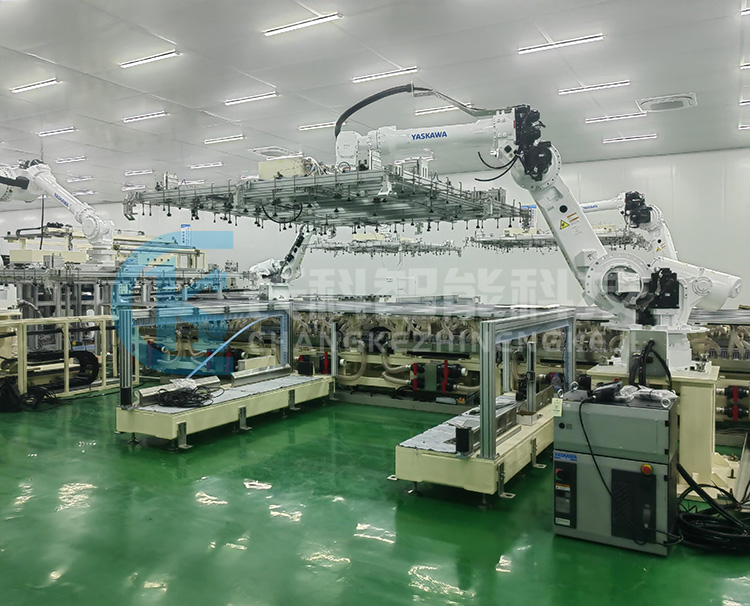 安川显示面板上下料机器人集成